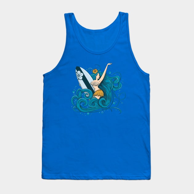 Fatal Wave Tank Top by Thegreen